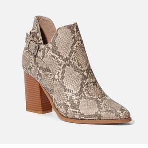 Snake Skin design Booties